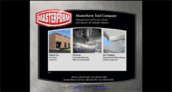 Desktop Screenshot of masterformtool.com
